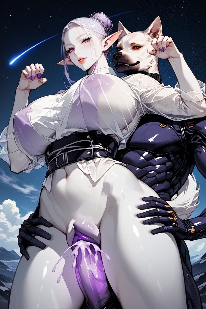 Dogs Pussy, Ultra Pussy Details, Sky Space Furry AI Porn