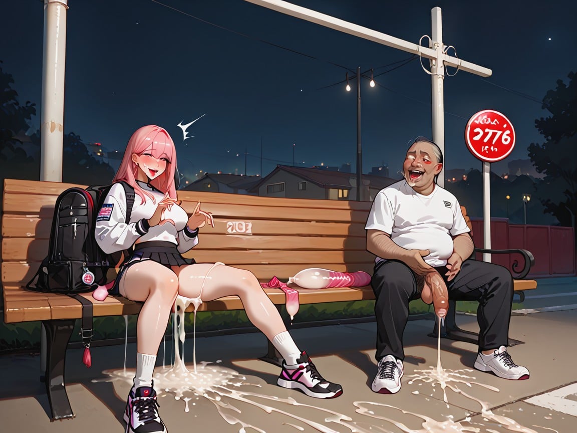 Wearing Pink-black Sport Top, Excessive Cumshot Several Lots Of Used Condoms On The Floor, Big Man Extremely Taller Than Her Porno IA