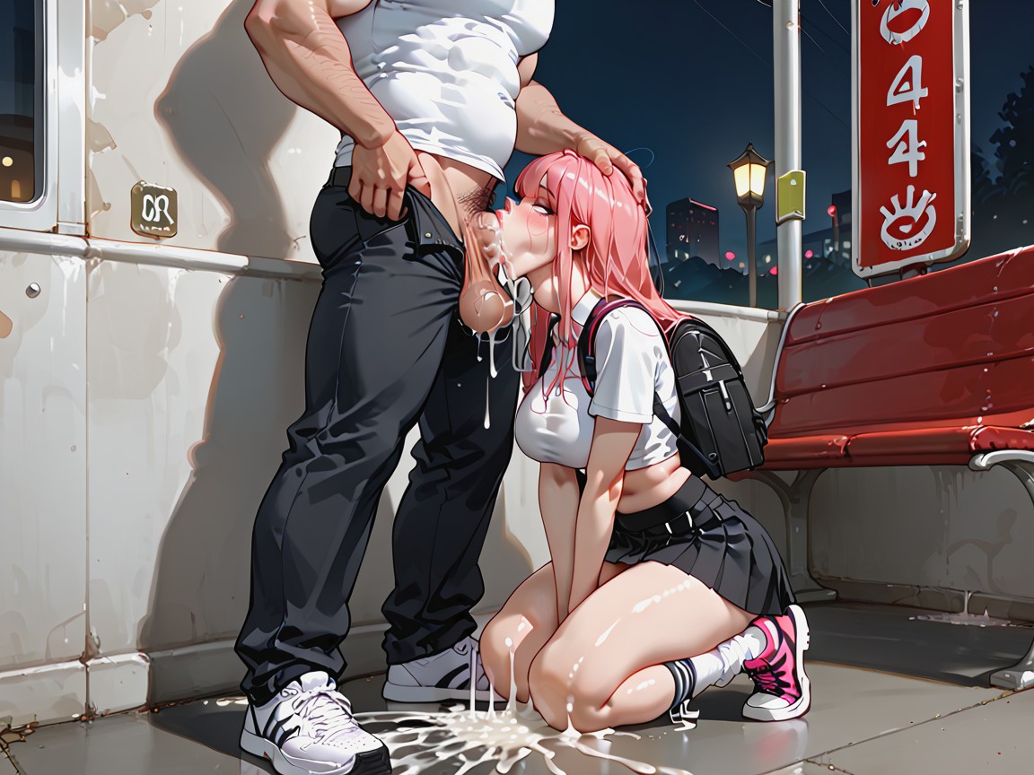 Super Saggy Balls, Microskirt, Uncensored AI Porn