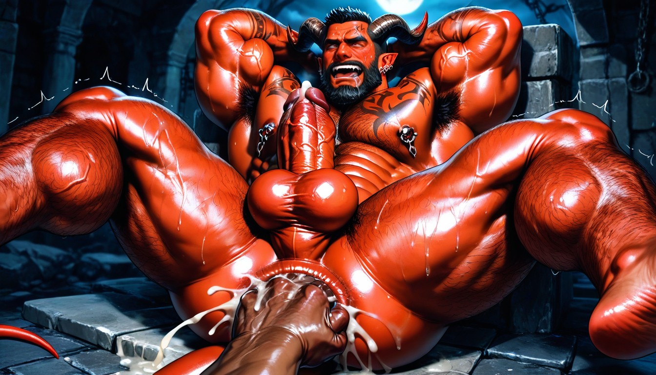 Anal Fisting, Octane Render, Pierced Cock AI Gay Porn