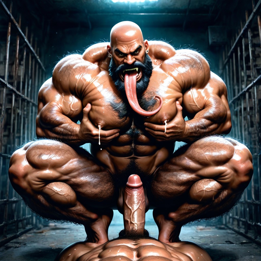 On Tiptoes, Brute Warrior, Manly AI Gay Porn