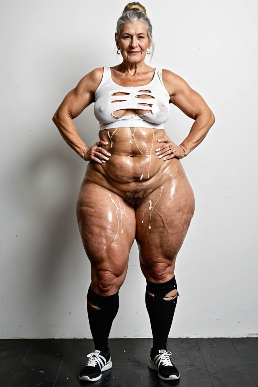 Piel Grasa, Corrida, Full Body Shot Porno IA
