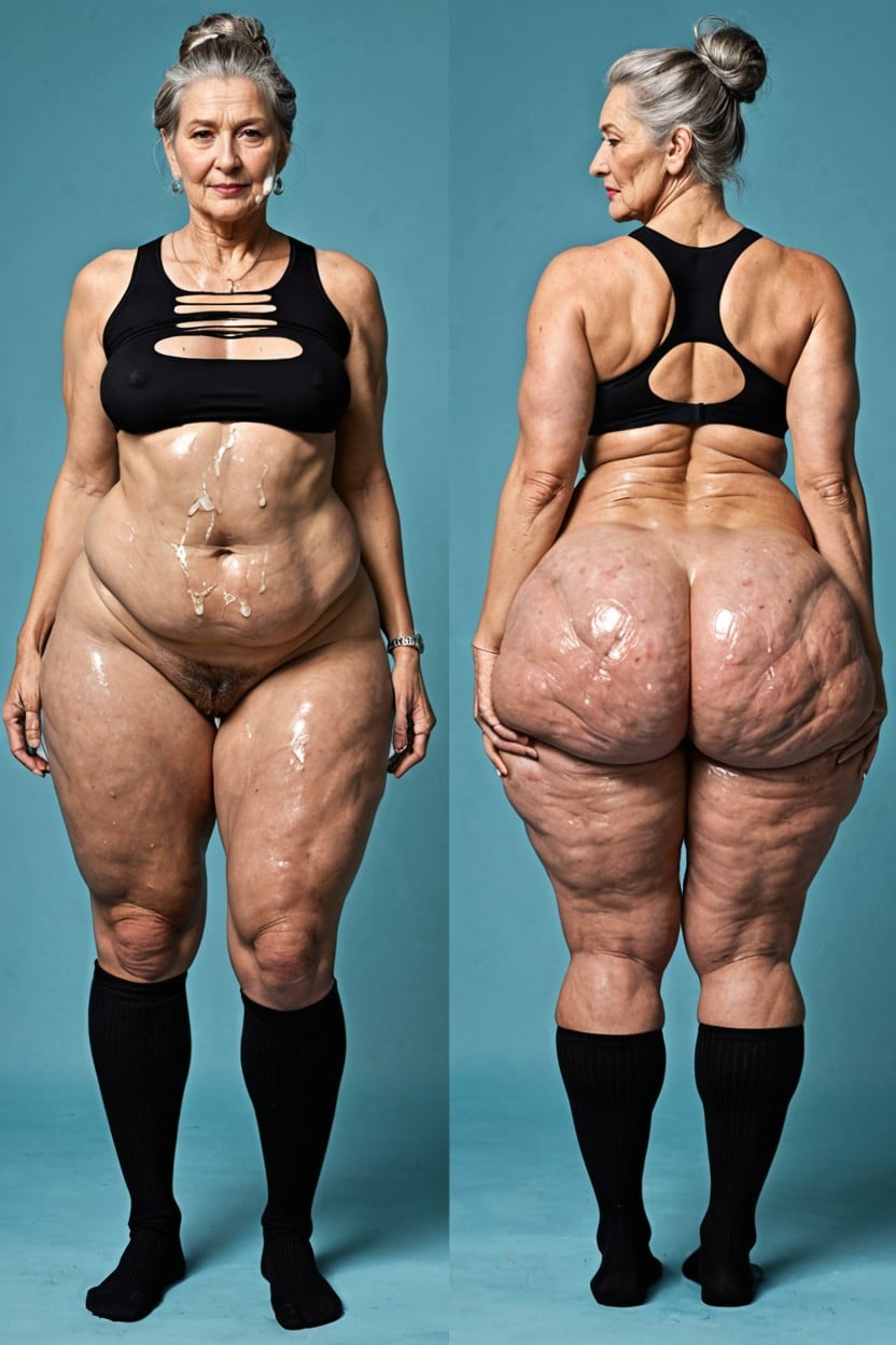 Big Stomach, Corrida, Massive Legs Porno IA