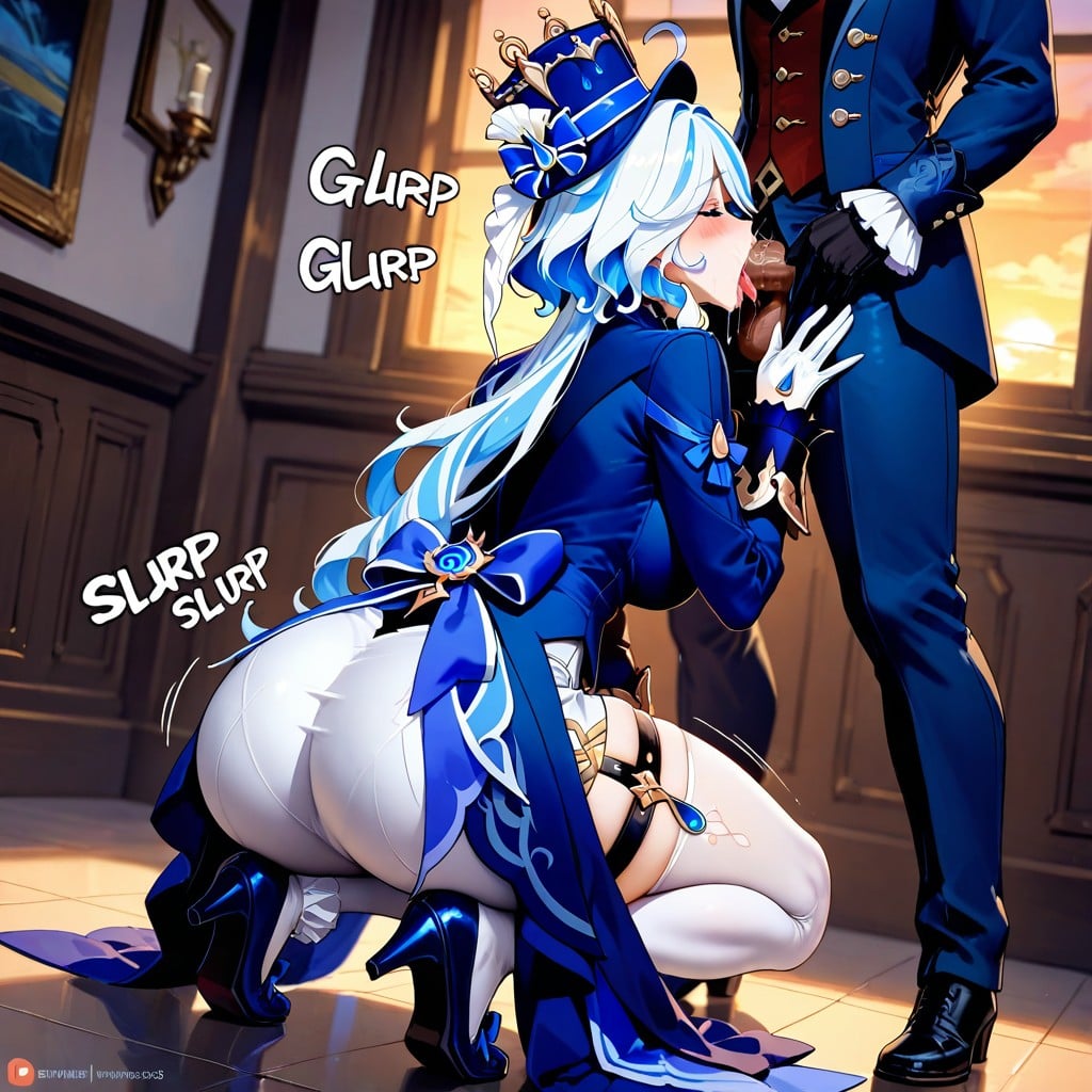 Ass Up, Blowjob On Male Nude, Genshin Impact Graphics Hentai AI Porn