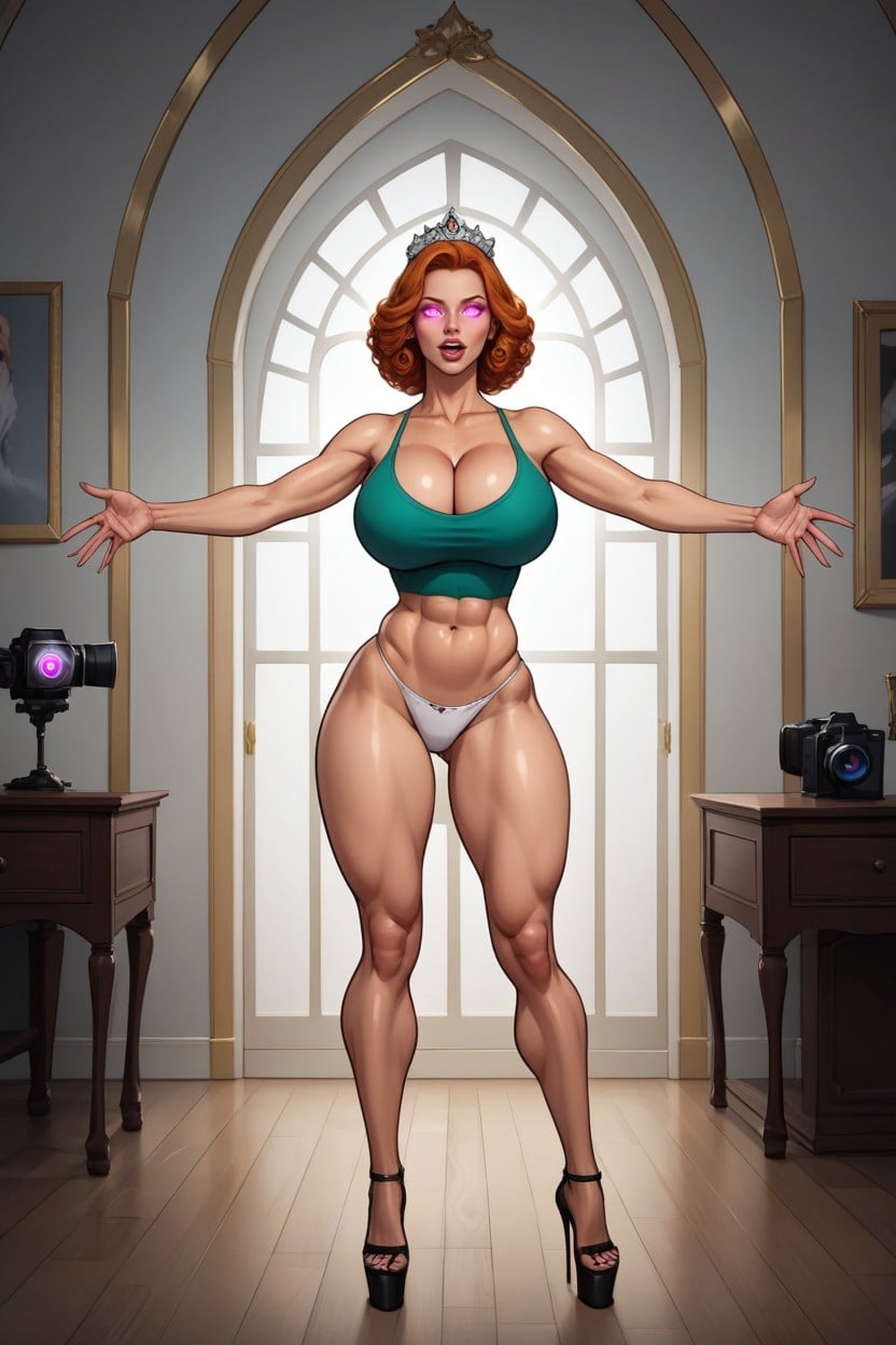 Fully Detailed Eyes, Orgasm Expression, " Sexymother MILF AI Porn