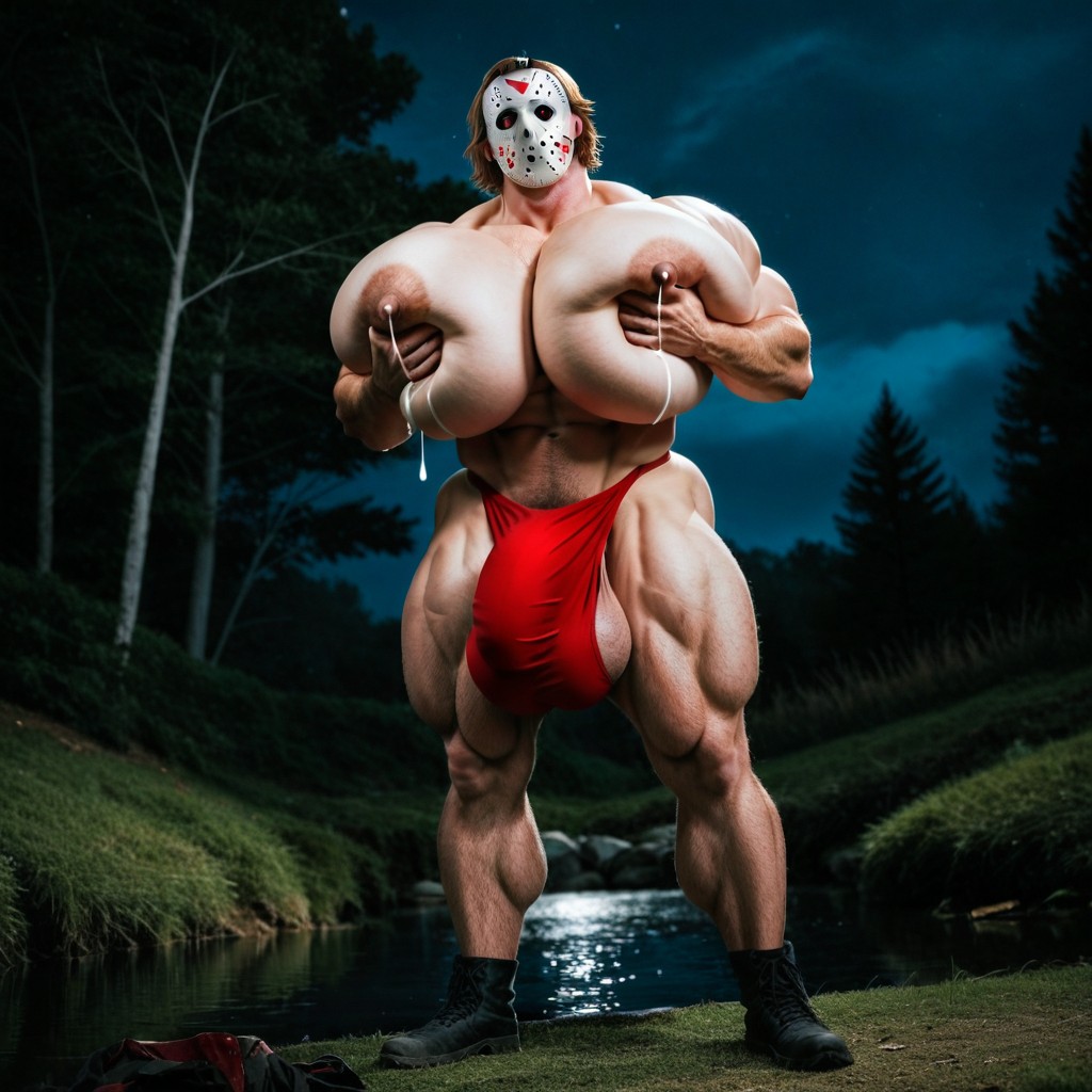 Wide Angle, Gigantic Penis, Massive AI Gay Porn