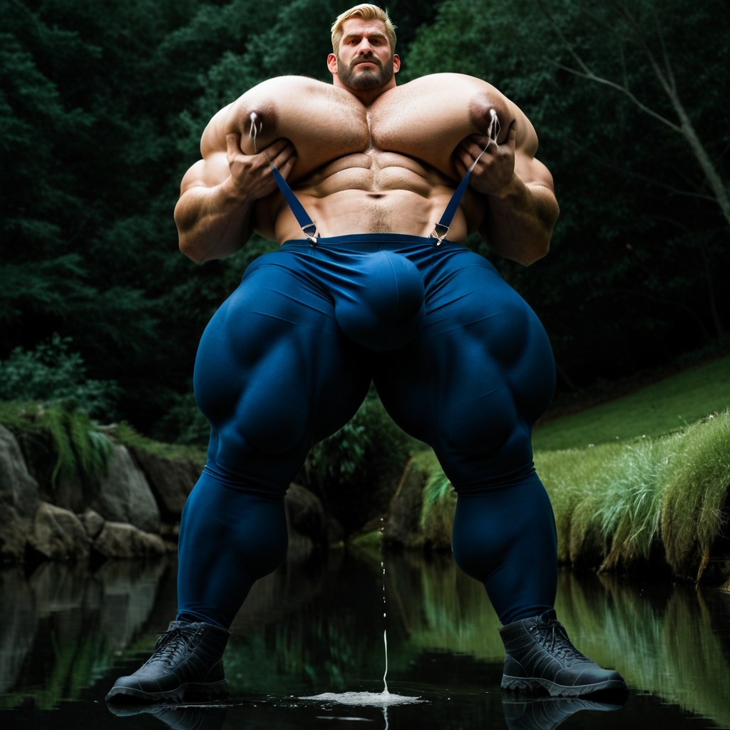 Masculine Lumberjack, Bottom Up, 18+ AI Gay Porn