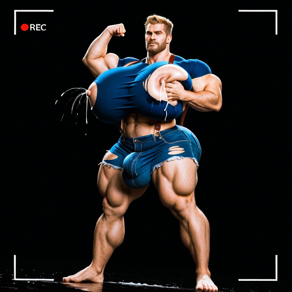 Full Body, Cosplay, Tight Jean Suspenders AI Gay Porn