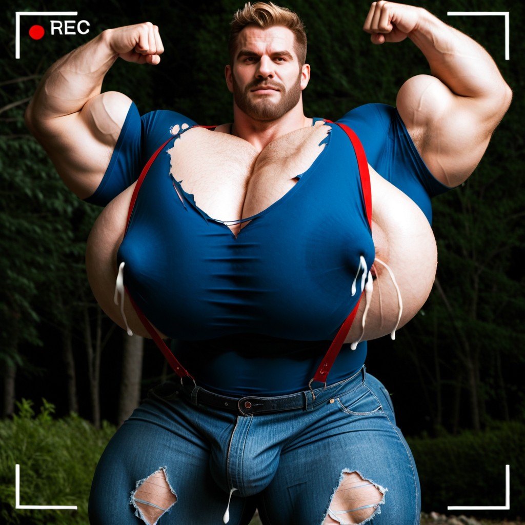 Full Body, Cosplay, Tight Jean Suspenders AI Gay Porn