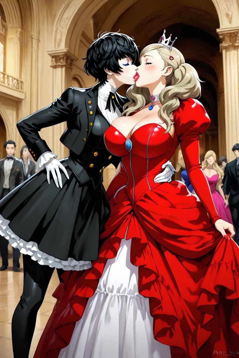 Female Ren Amamiya From Persona, Puffy Lips, Ann Takamaki Porno IA