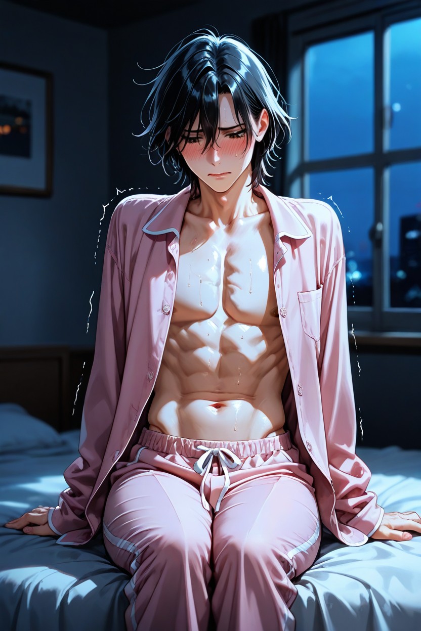Best Aesthetic, Night, Skinny AI Gay Porn