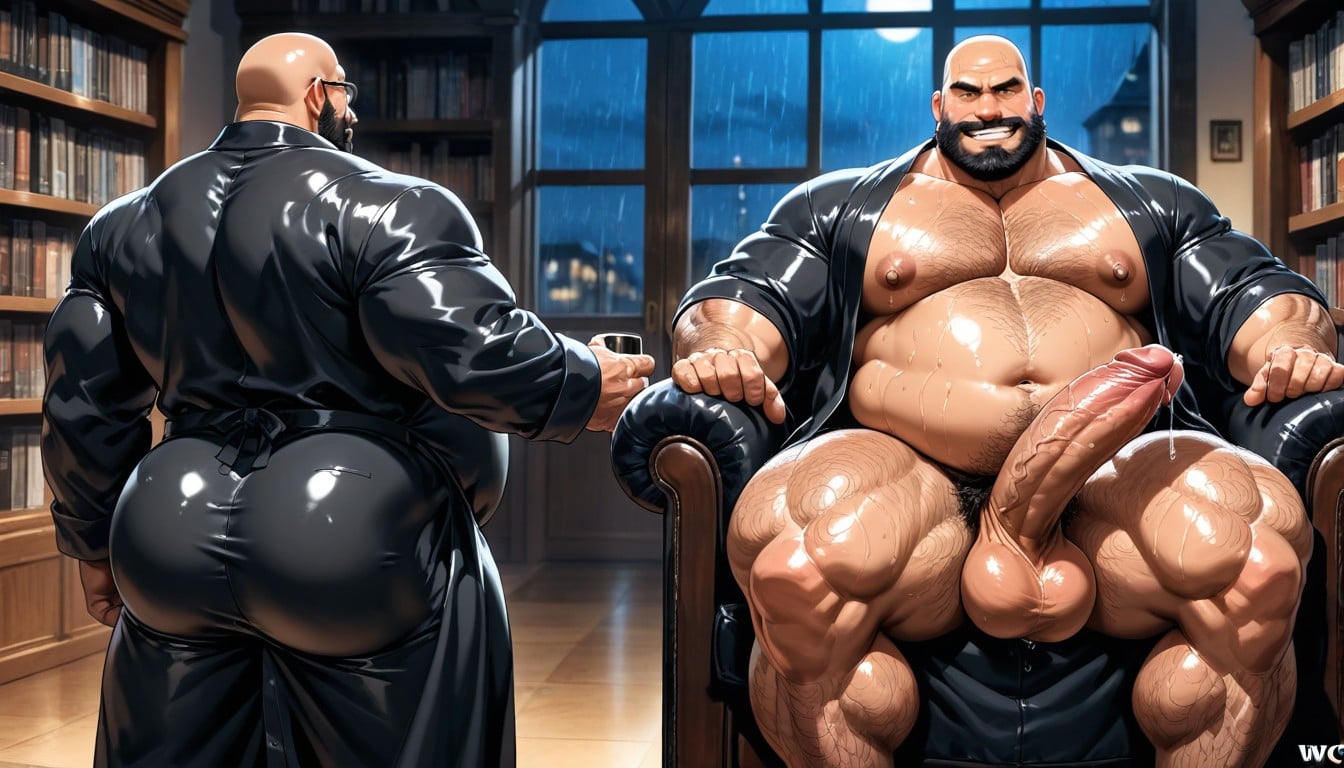 Muscular, Manly Face, Father AI Gay Porn