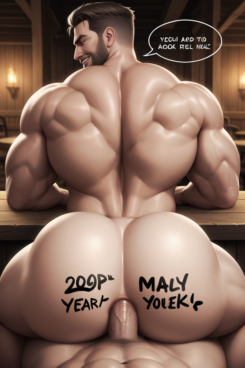 Body Writing On Ass, Body Writing On Ass Is The Sentient Anal Walls Ravenous For The Dick, Deadly Anus AI Gay Porn