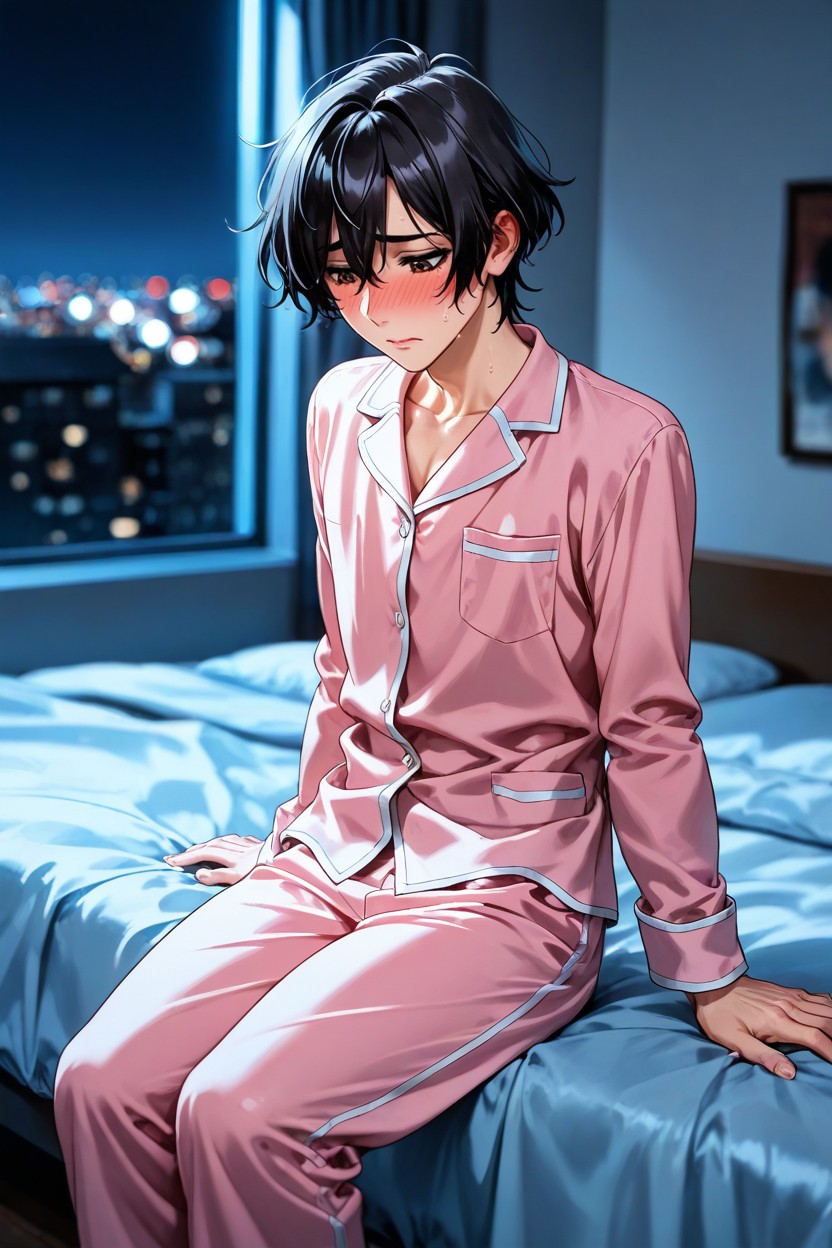 Dark Room, Subtle, Short Length AI Gay Porn