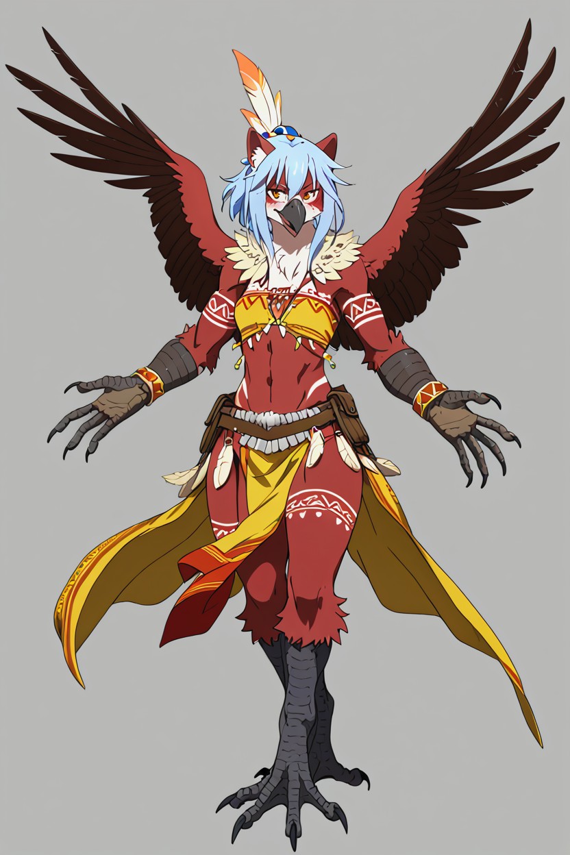 Full Body, Overly Body, Grinning Furry AI Porn