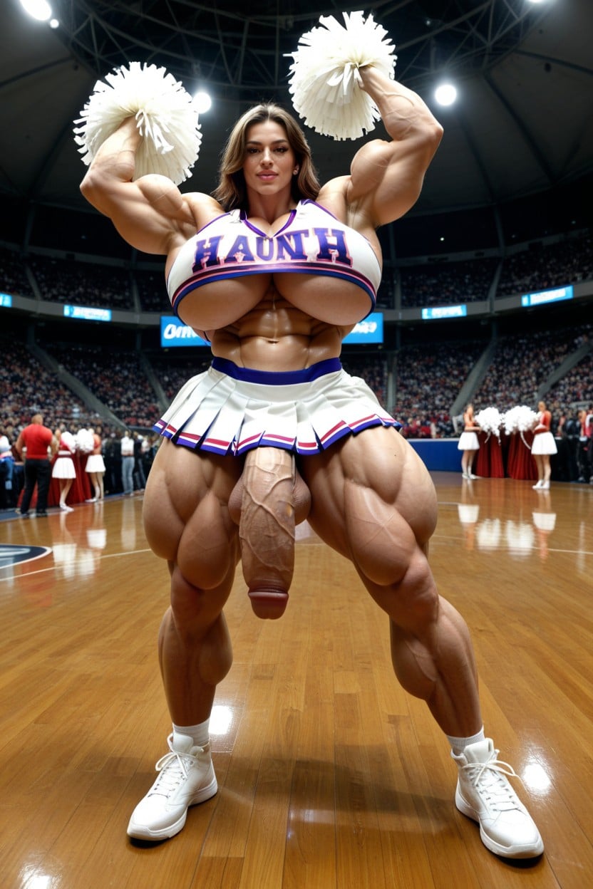 Medium Breast, Extremely Muscular, Full Body Shemale AI Porn