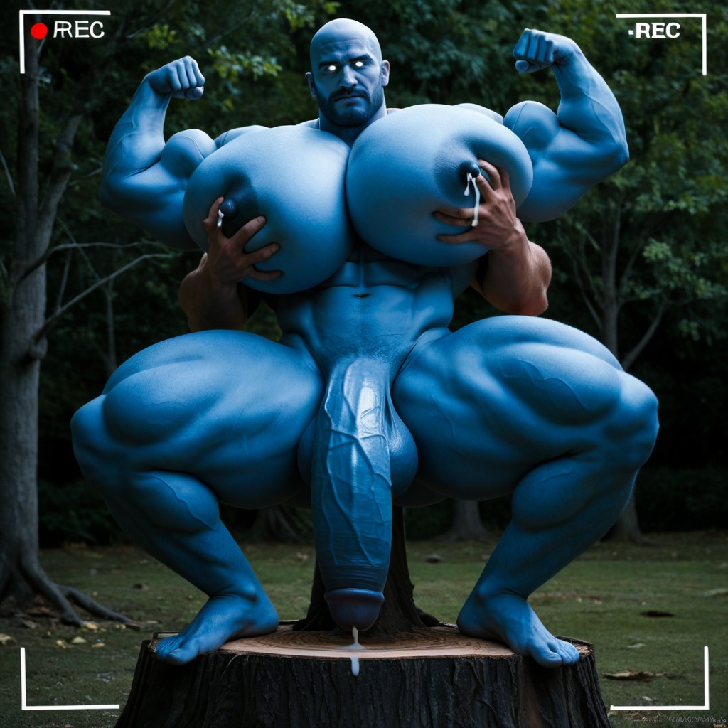 Wide Angle, Massive, Extremely Large Ass AI Gay Porn