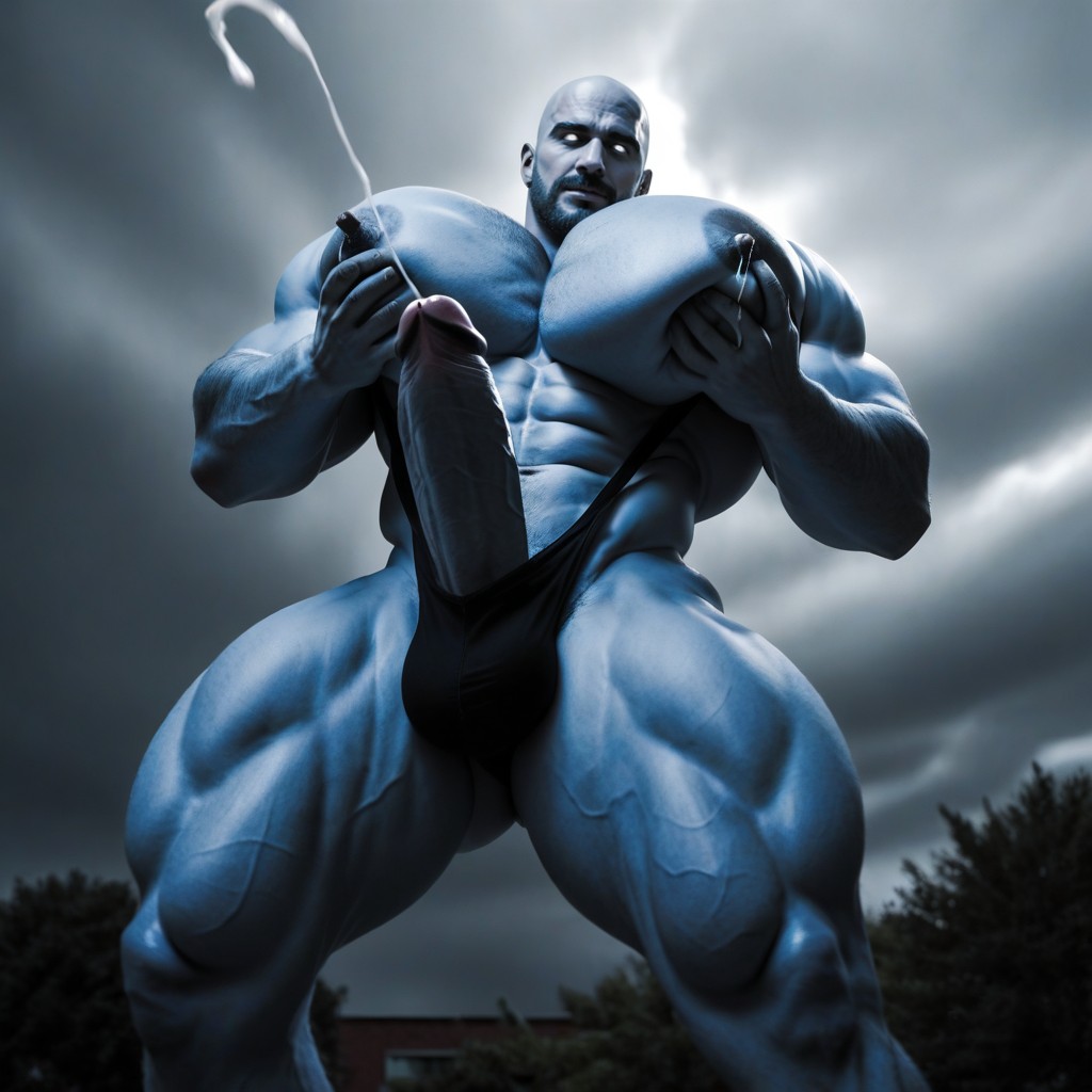 Wide Angle, Bald, Cosplay AI Gay Porn