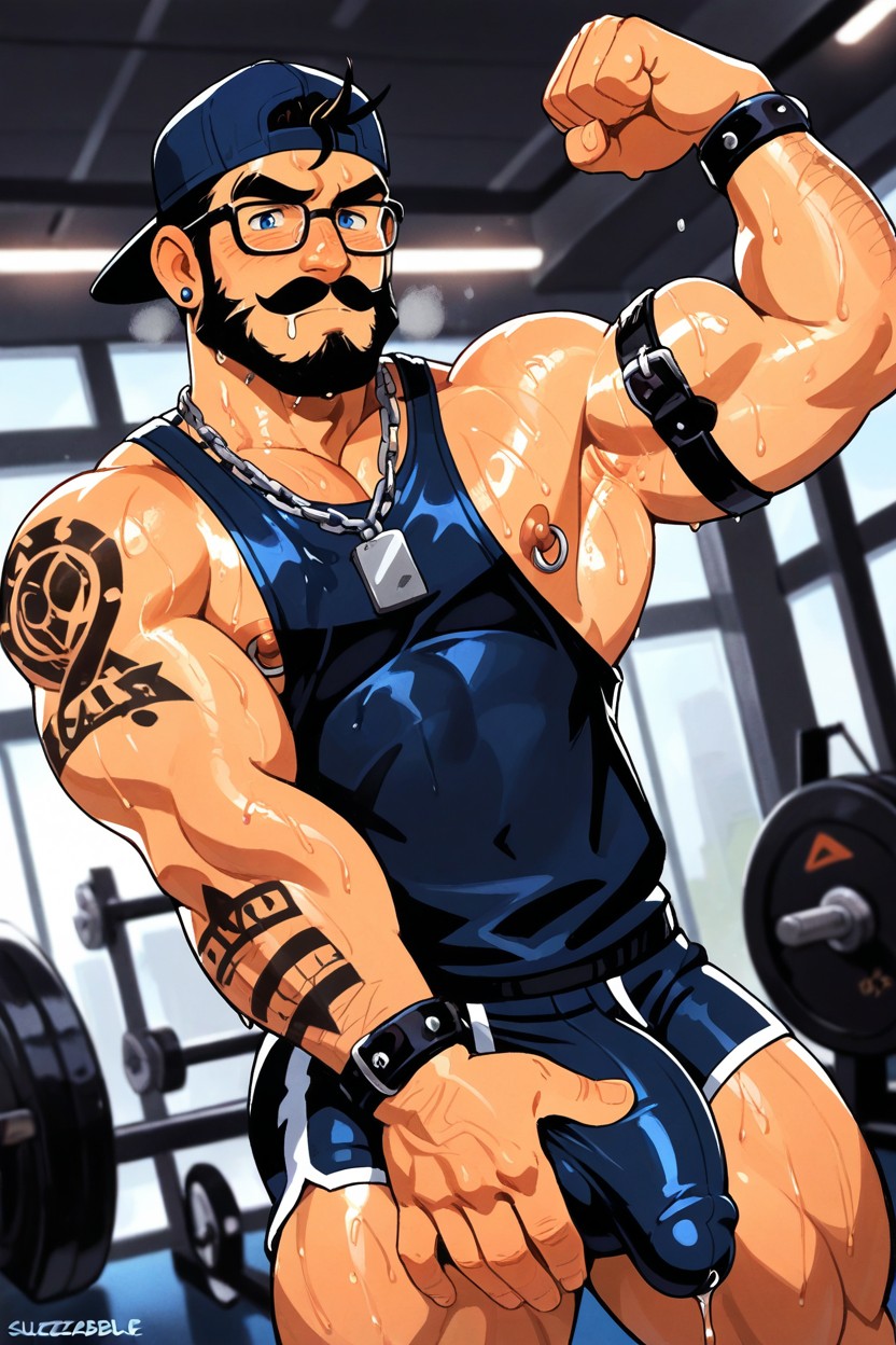 Long Bangs, Highly Detailed Art, Huge Hands AI Gay Porn