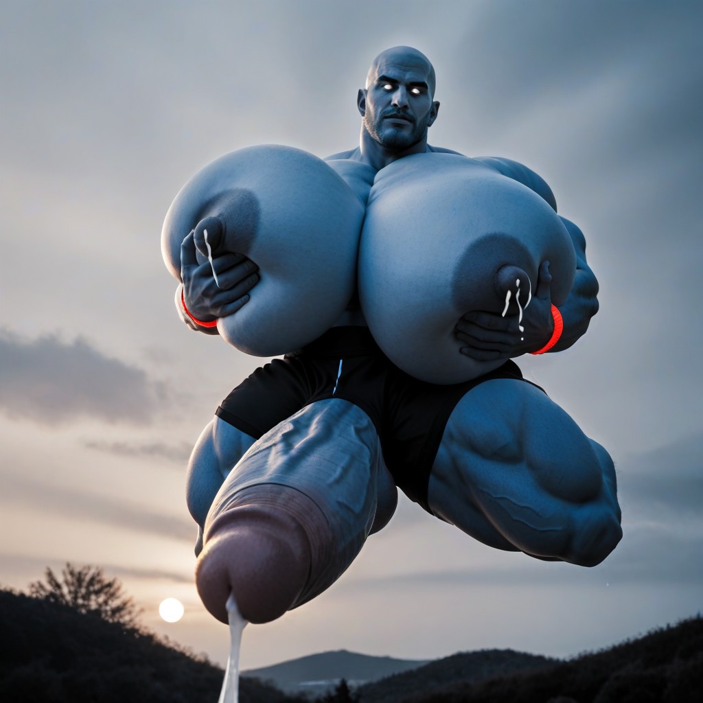 25+, Hyper Bulky, Extremely Large Ass AI Gay Porn