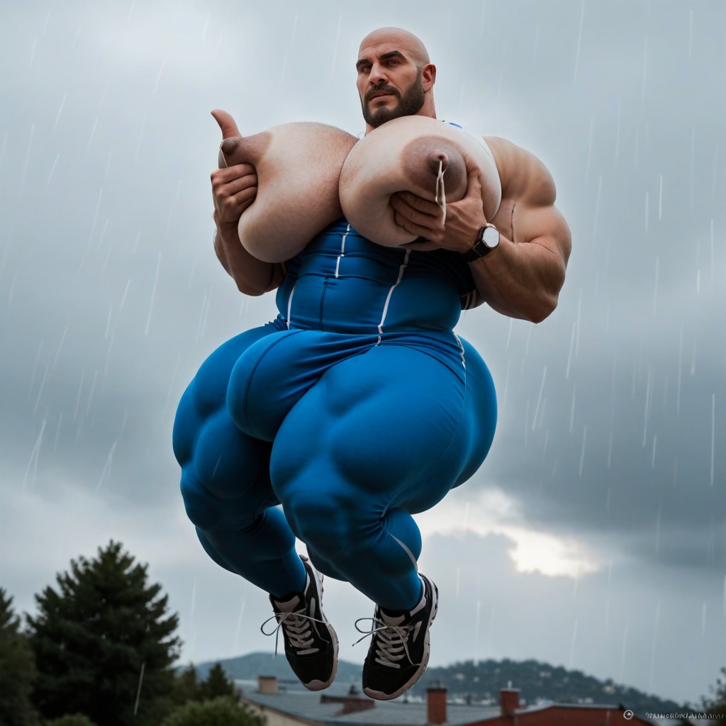 Bottom Up, Grabbing Boobs, Massive AI Gay Porn