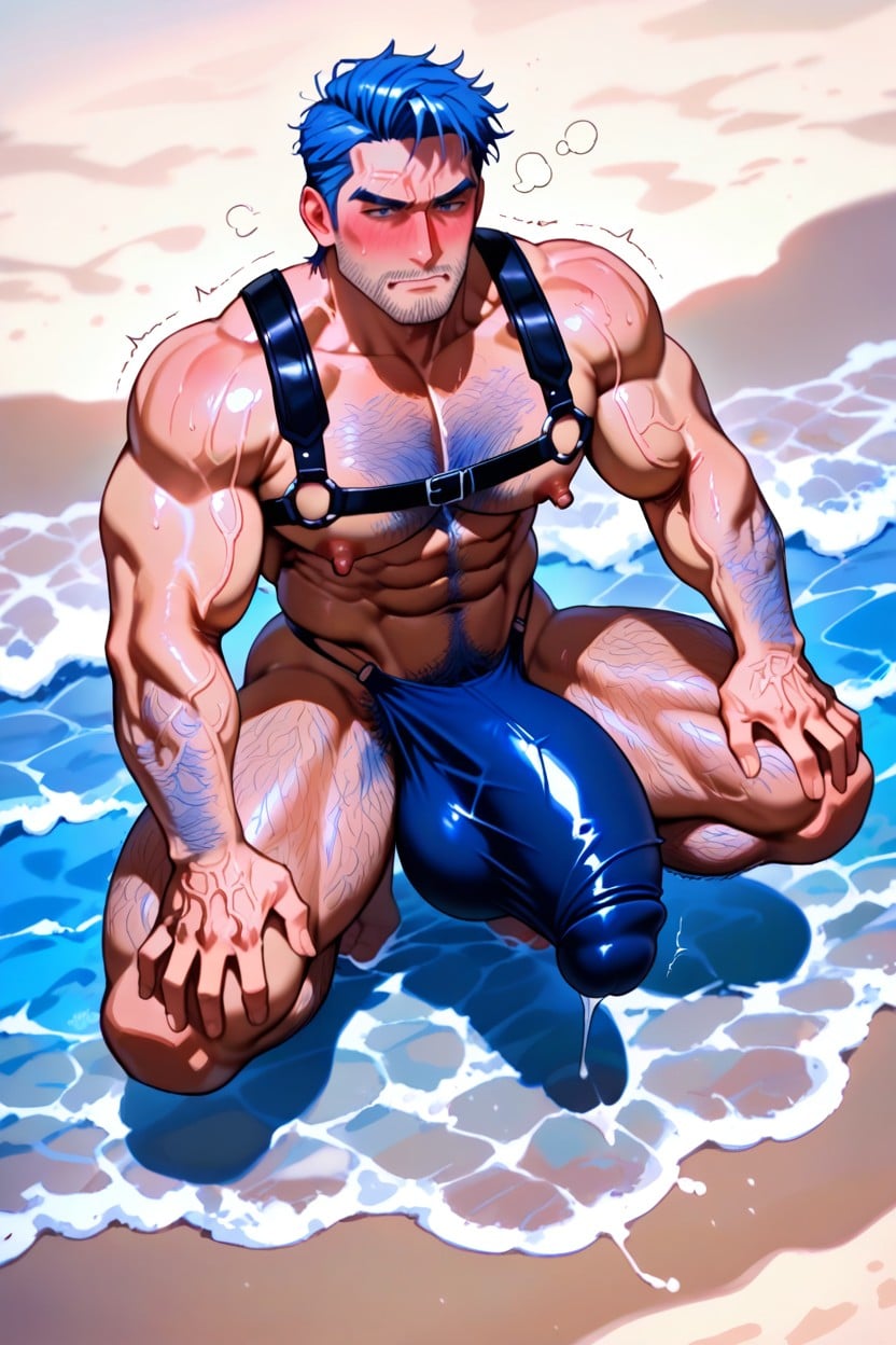 Stubble, Upper Angle View, Hairy Legs AI Gay Porn
