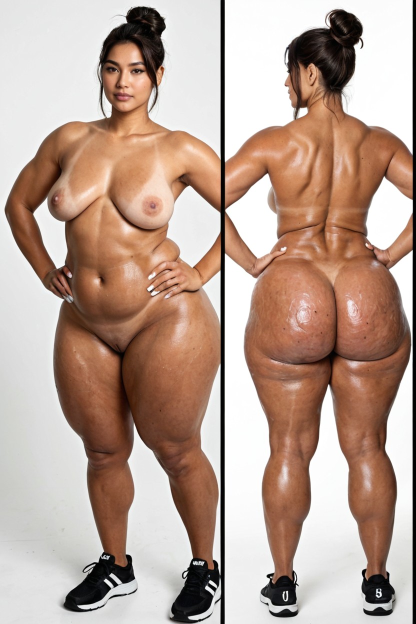 Bulging Stomach, Big Legs, Angry AI Porn