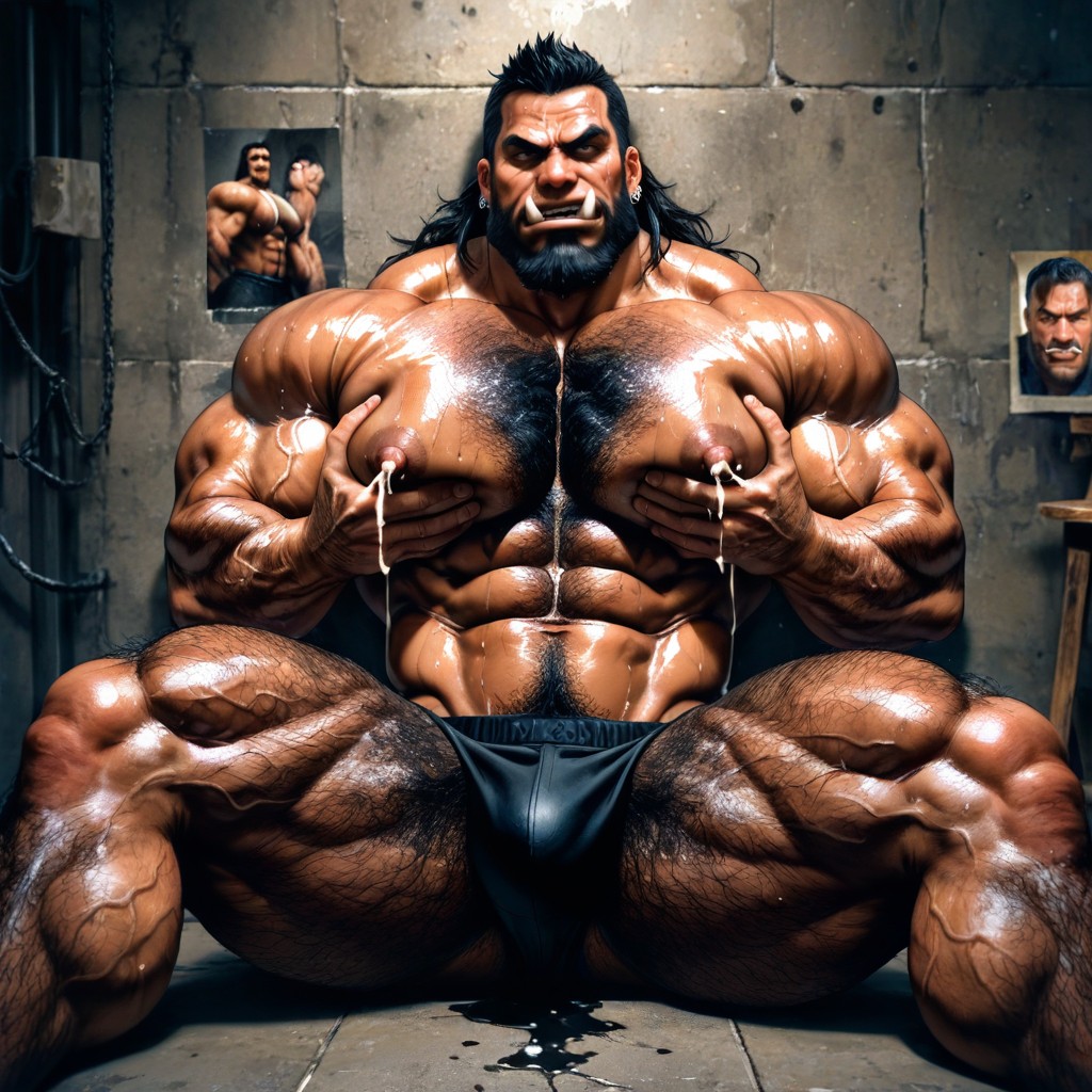 18+, Handsome Huge Mighty Daddy, Looking Up AI Gay Porn