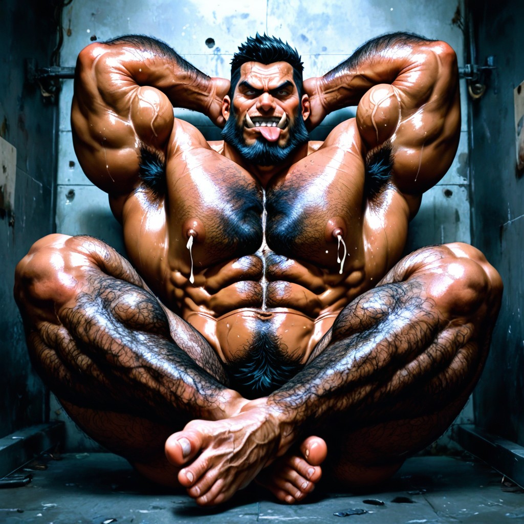 Realistic Face, Neck, Looking Up AI Gay Porn