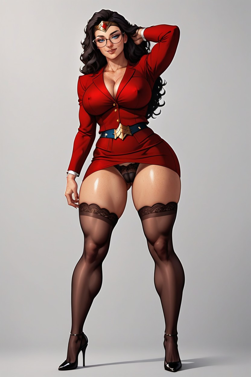 Sexy, Red Blazer, Pornstar AI Porn