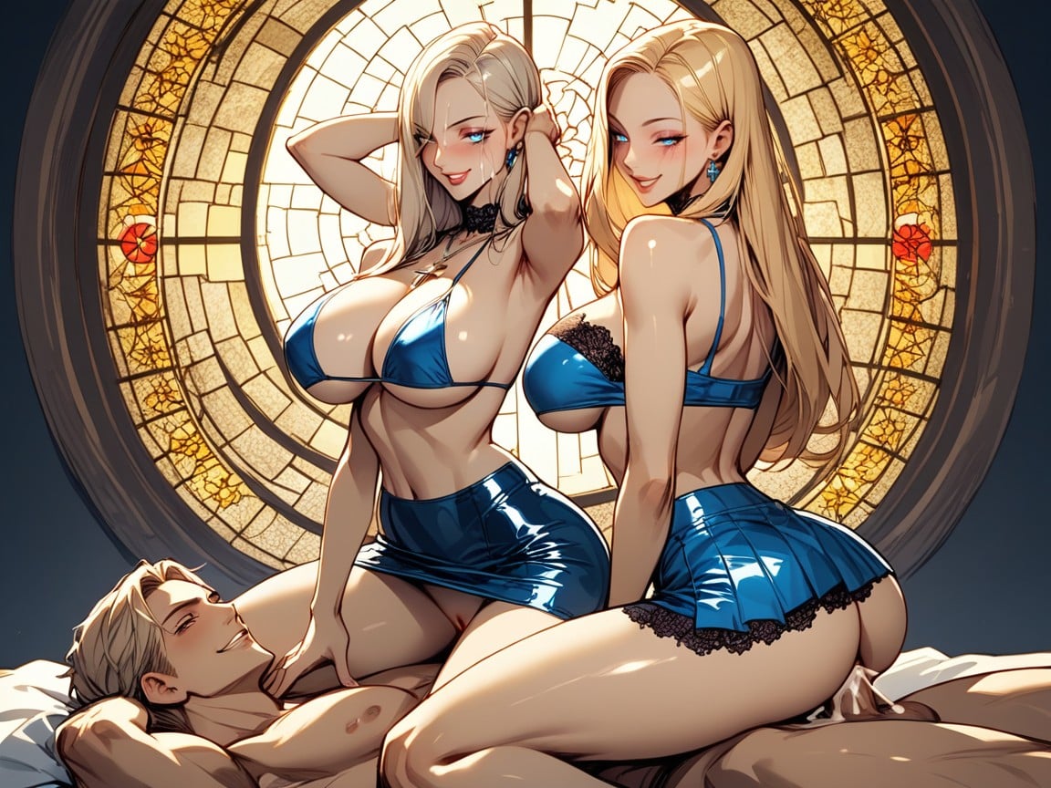 Gigantic, Latex Lace-up Skirt Tight Latex Skirt, 18+ Hentai AI Porn