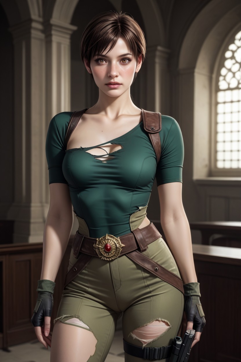 Torn Clothes, Realistic Details, Cosplay AI Porn