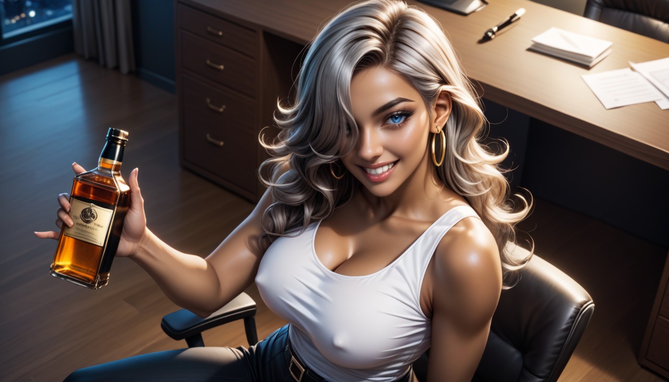 Jean Pants, Forward, Night AI Porn
