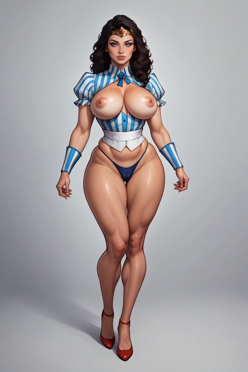 Dc Wonder Woman, Full Lips, Front View AI Porn