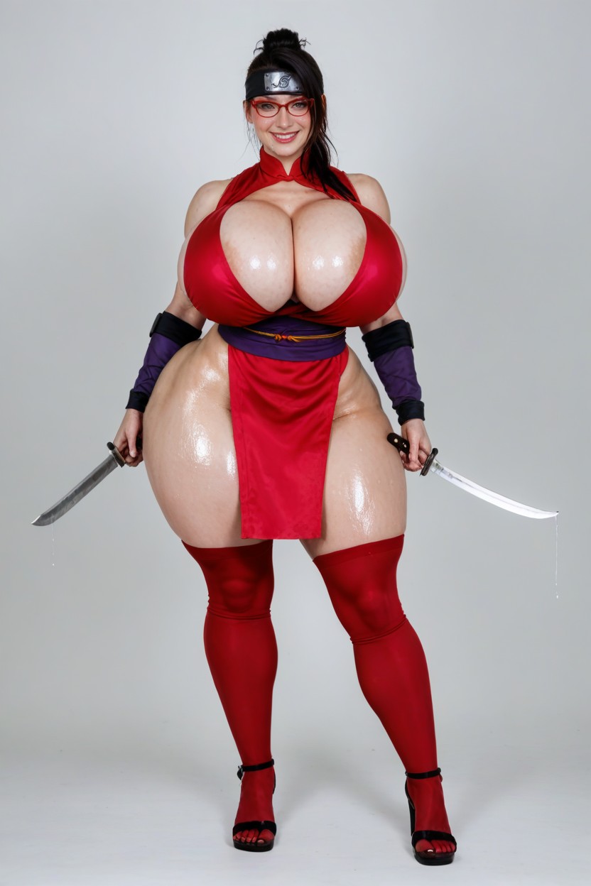 Hyper Ass, Ninja, Holding A Knife AI Porn