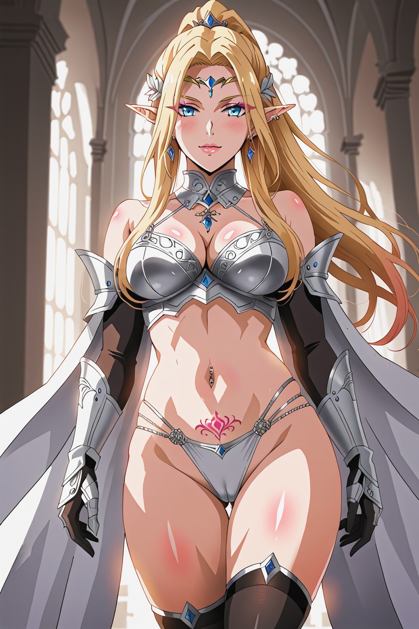 Black Arm Sleeves, Wind In Hair, Beautiful Eyes Hentai AI Porn