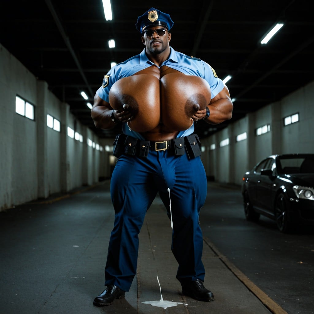 Grabbing Boobs, Hyper Bulky, Full Body AI Gay Porn
