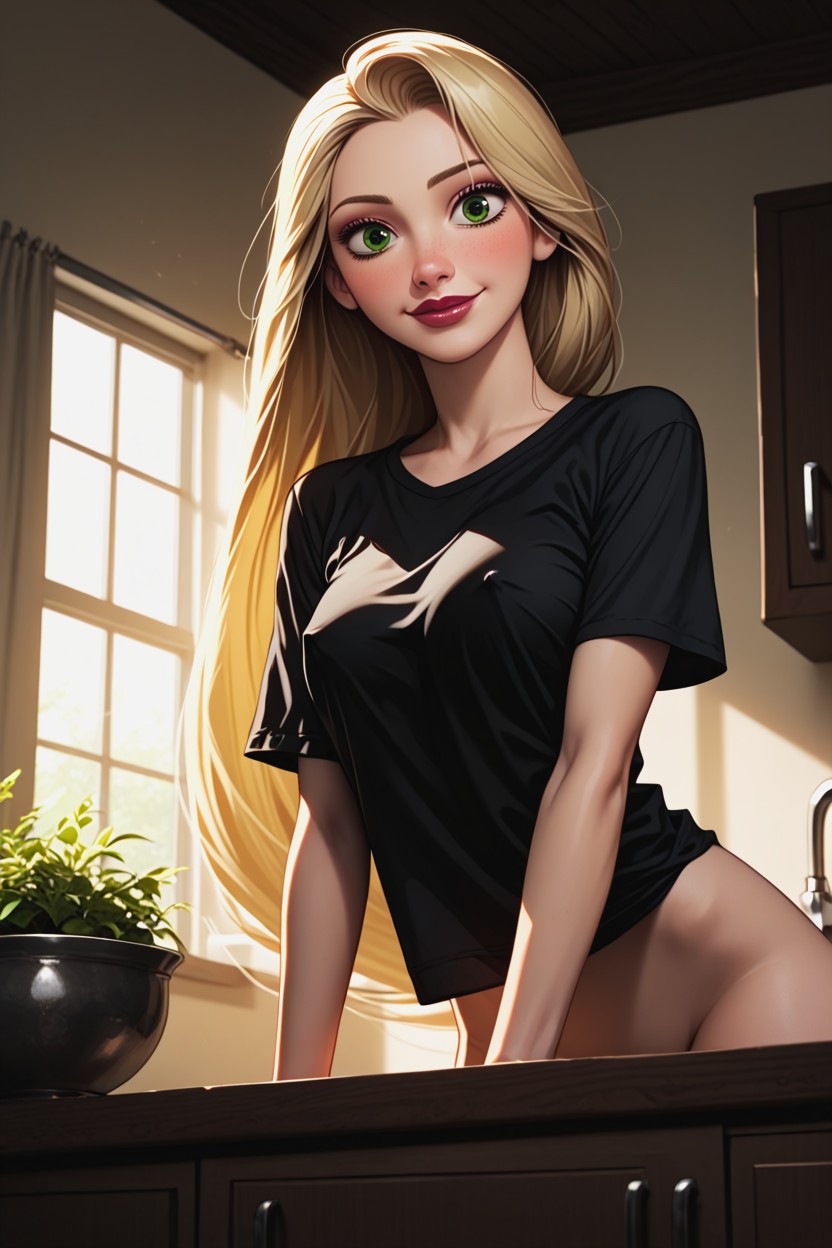 Skinnyleg, T-shirt, Slimleg Hentai IA