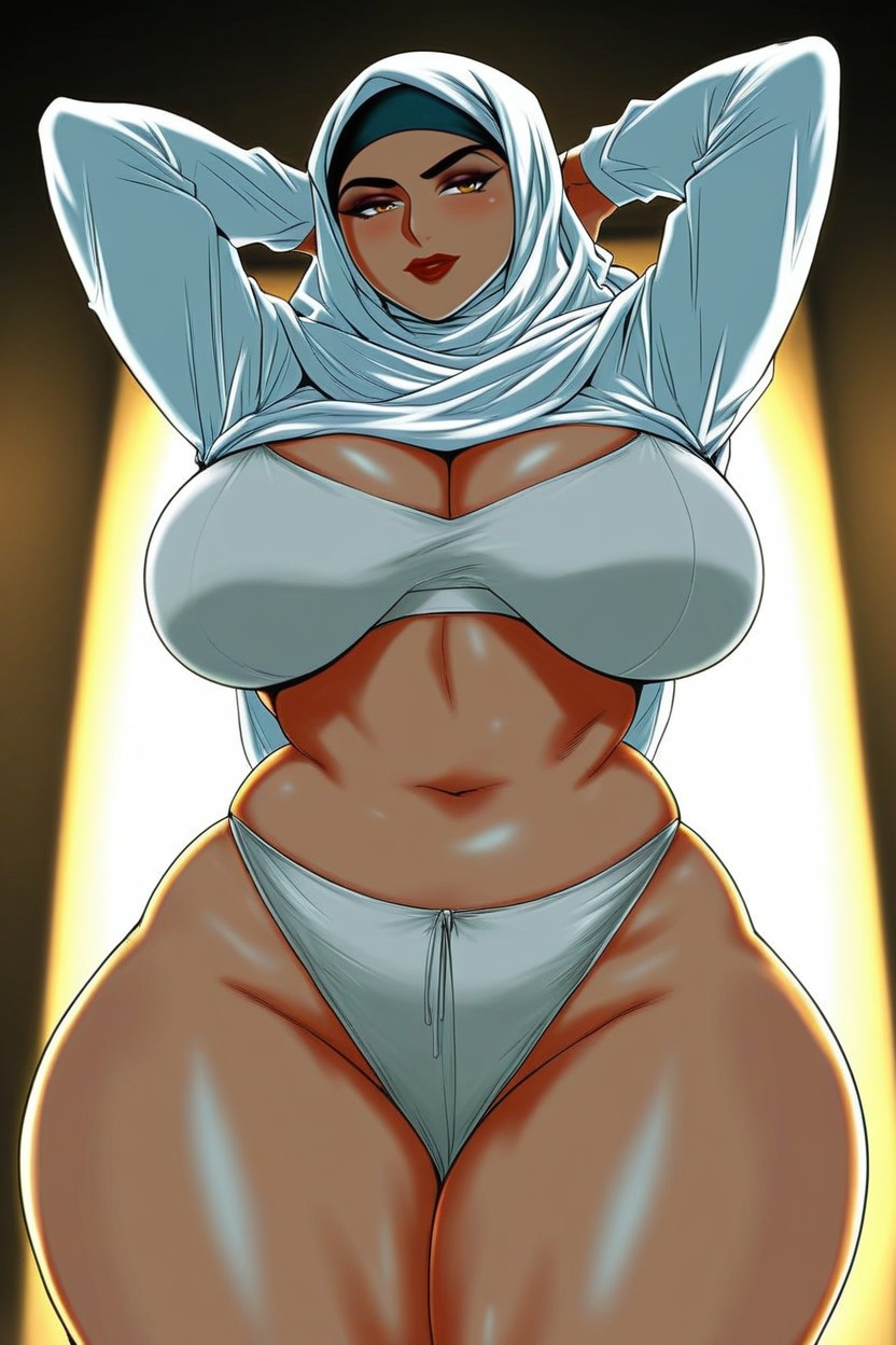 Girl, Huge Ass, Extra Wide Hips Hentai IA