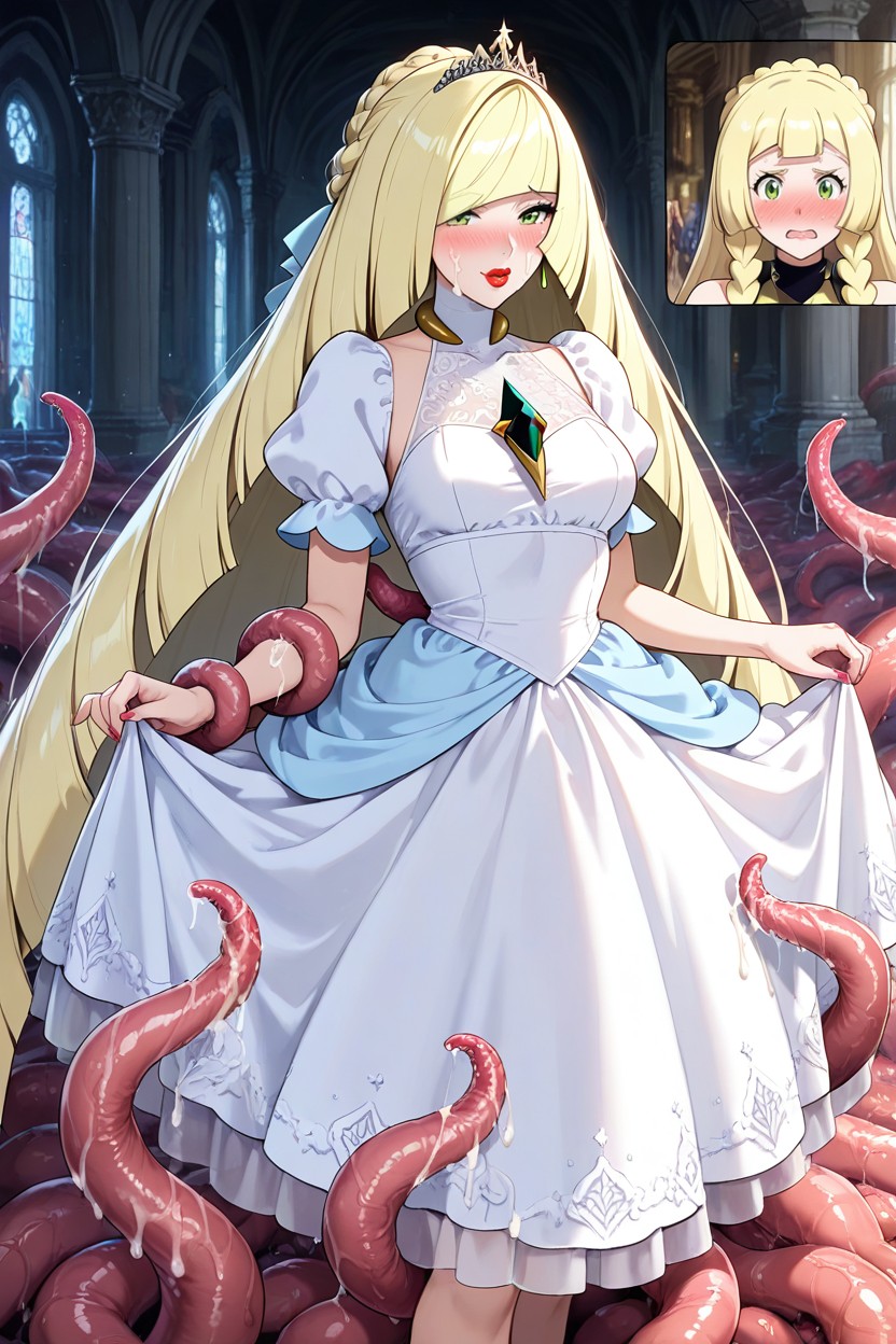 Skinny, Timey Style Princess Dress, Lusamine AI Porn
