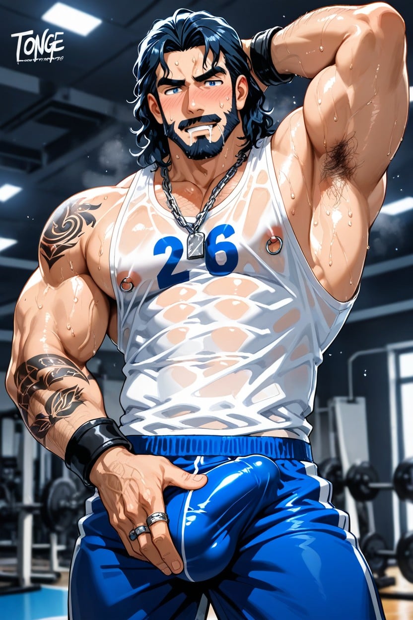 Exposed Armpit, Erection, Bro AI Gay Porn