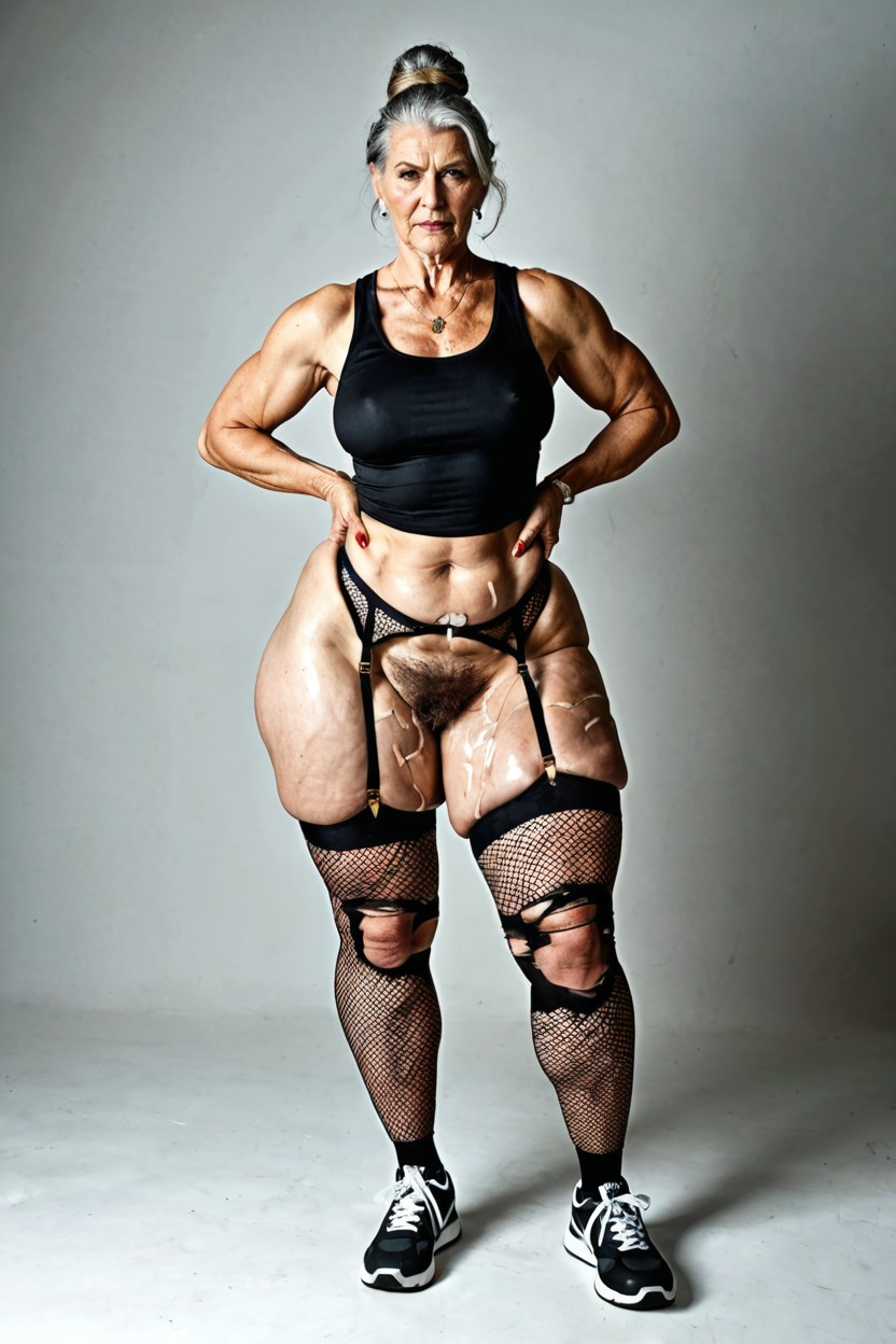 Clothes Ripped Off, Clothes Torn, Gigantic Hips AI Porn