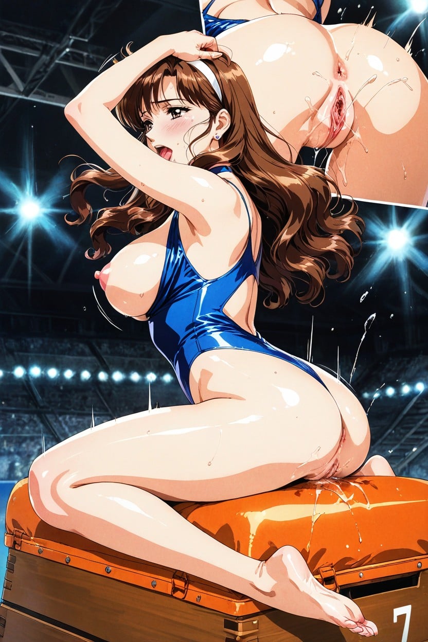 Cinematic Lighting, Pussy Juice Flowing, At The Peak Of Jumping Hentai AI Porn