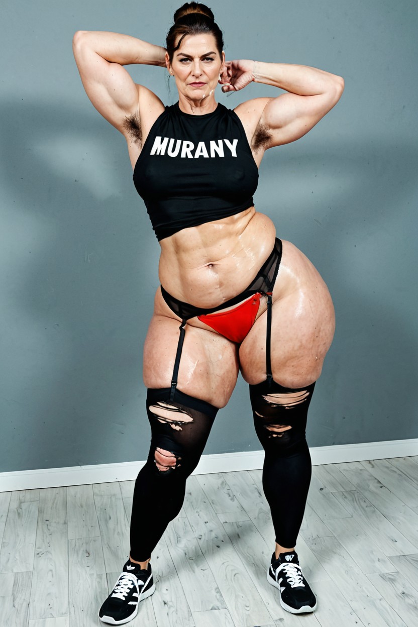 Uhd, Looking At Viewer, Gold Jewelry Around Belly AI Porn