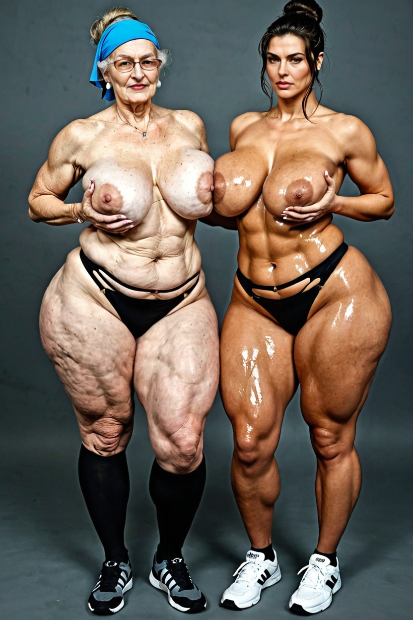 Gigantic Thighs, Thick Thighs, Big Legs AI Porn