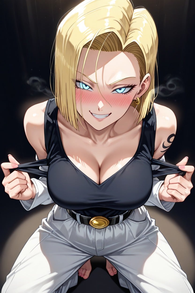 Centered Composition Soft, A Sinister Expression, Malevolent Eyes Hentai IA