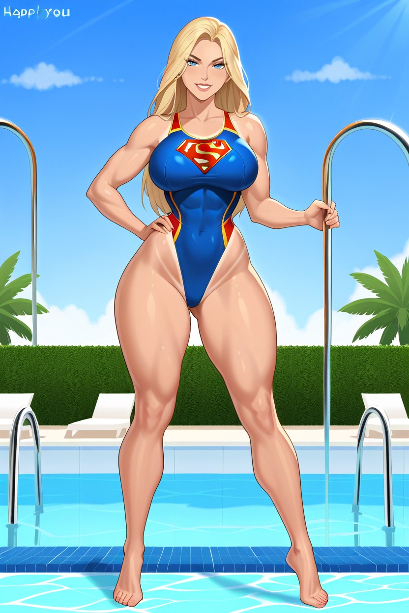 Pool, Poolside, Fit AI Porn