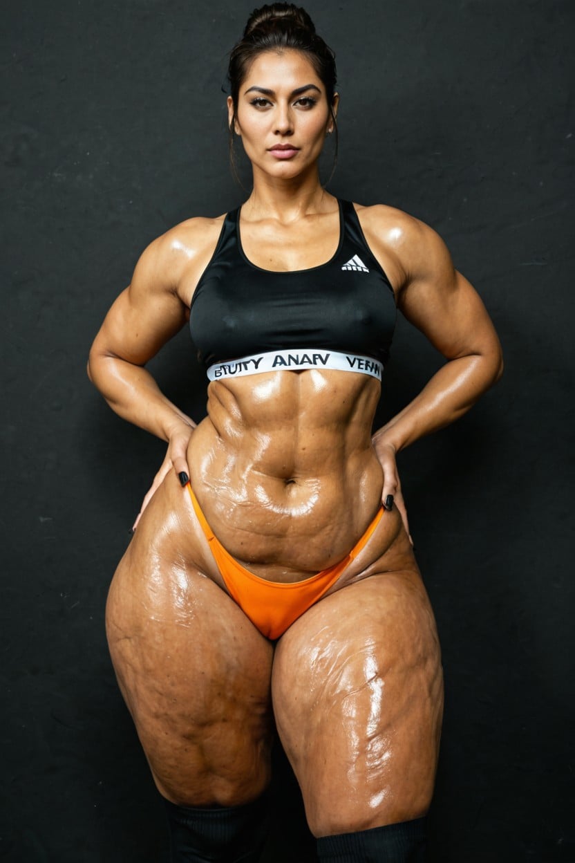 Full Body, Cellulite Thighs, Ultra High Detail Eyes AI Porn