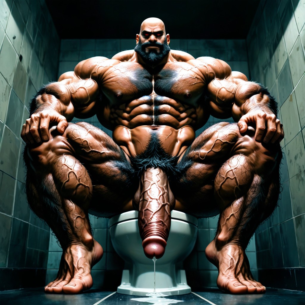 Bodybuilder, Hyper Muscles, Manly AI Gay Porn