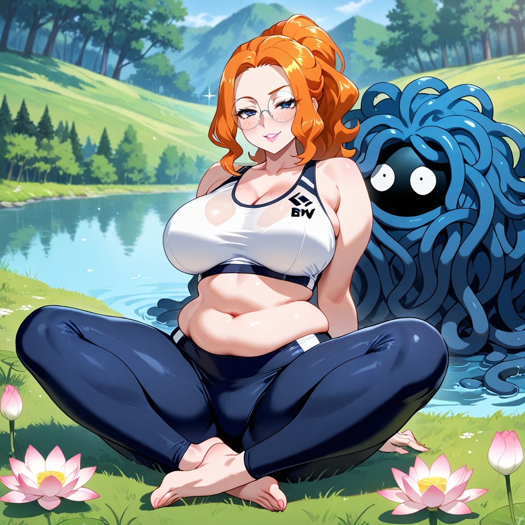 Dailed Tranquil Scene, Ponytail, Motherly Appearance AI Gay Porn